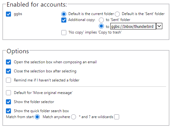 CopySent2Current options